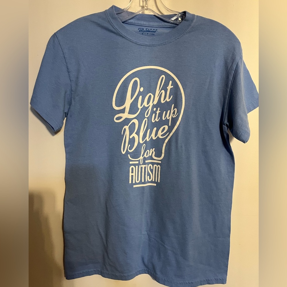 Women’s Light it up Blue T-shirt.